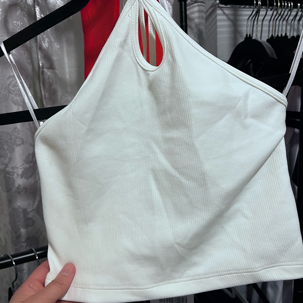 Zara White Crop Top